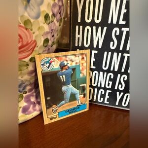 Topps George Bell Card with Blue and Brown Accents